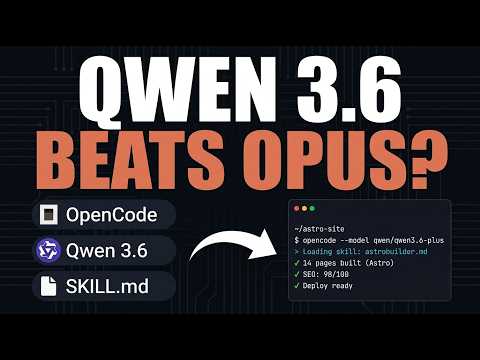 OpenCode + Qwen 3.6 PRO + Skills Just Changed EVERYTHING
