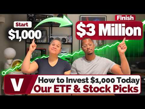 How to Invest $1,000 in Stocks to Make $3 MILLION! (Our ETF & Stock Picks)