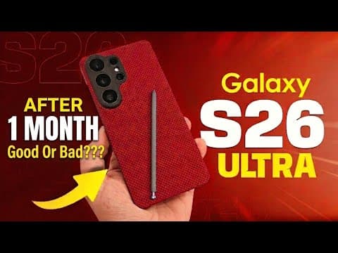 Galaxy S26 Ultra After One Month The Good Or Bad?