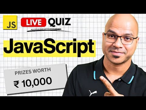 JavaScript Live Quiz | Win Prizes