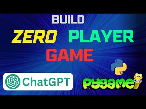 Build a Zero Player Game using ChatGPT  & PyGame  #openai #chatgpt