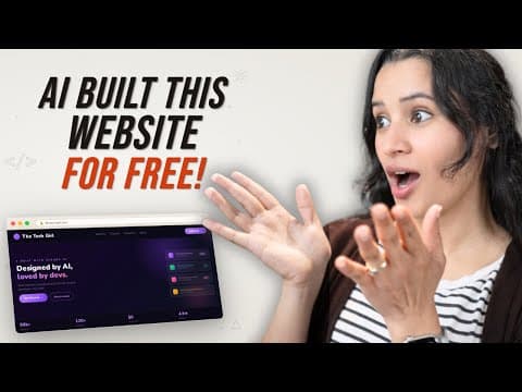 How to Create & Launch a Website for Free Using AI