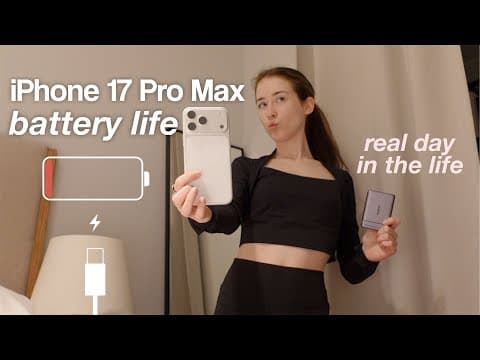 iPhone 17 Pro Max Battery Life Test - Can It Really Last All Day? | Baseus Power Bank Picks