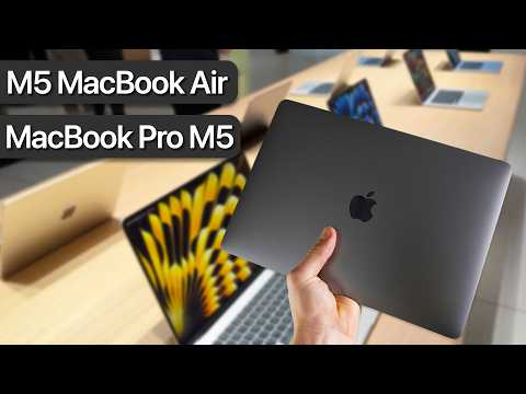 MacBook Air M5 & MacBook Pro M5 Max Hands on | All Colours & Sizes!