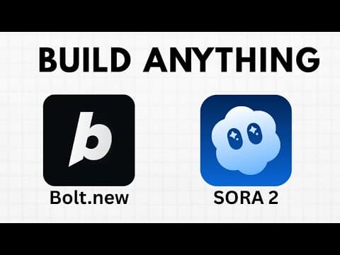 How I Built a Sora 2 app with Bolt.new (full tutorial)