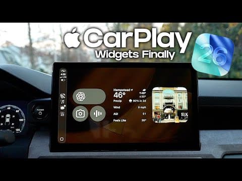 Apple CarPlay iOS 26 Is a HUGE Upgrade (Widgets, UI & More)