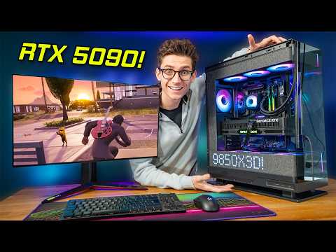 The MOST POWERFUL Gaming PC EVER! 😲 RTX 5090 + 9850X3D w/ Gameplay Benchmarks