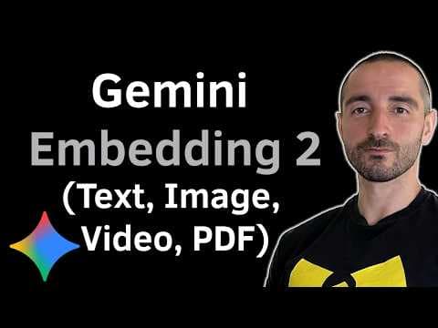 Gemini Embedding 2 - Multimodal (Text, Images, PDF, Audio, Video) Embeddings for RAGs and Agents