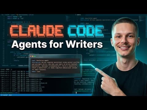 Claude Code for Writers: Building Your First Agent