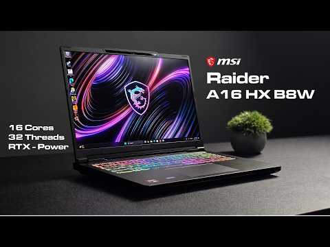 MSI Raider A16 HX Hands-On! 16 Cores + RTX 5080 in a 16" Laptop!