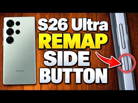 How to Remap the Side Button on the Samsung Galaxy S26 Ultra