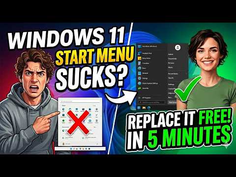 Windows 11 Start Menu SUCKS? Replace It Free in 5 Minutes