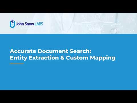 Accurate Document Search: Entity Extraction & Custom Mapping