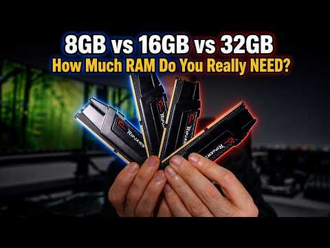 How Much RAM Do You Really NEED in 2026? (8GB vs 16GB vs 32GB DDR4 BUDGET Test)