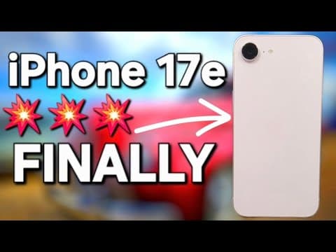iPhone 17e Unboxing! You Really Should Buy This iPhone