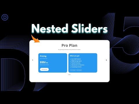How To Create Nested Sliders In Divi 5