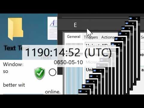 Do not set year -27627 on Windows...