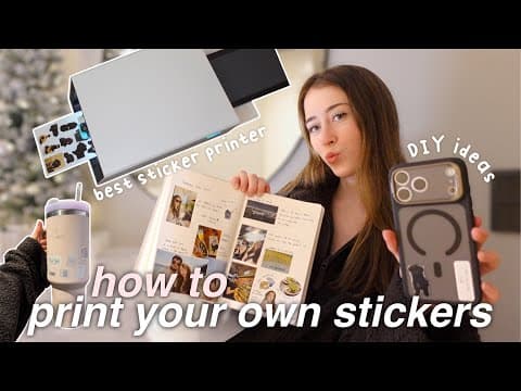 DIY IDEAS + How I Make My Own Stickers at Home | Liene Pixcut S1
