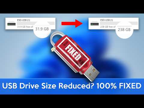 How to Fix USB Flash Drive Capacity Reduced Issue (Windows)