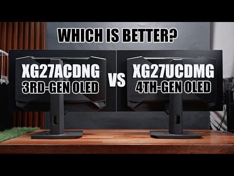 ROG Strix OLED XG27ACDNG VS XG27UCDMG - QD-OLED Text Clarity Battle!
