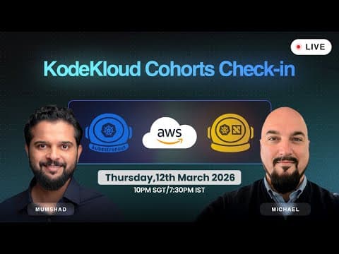 KodeKloud Cohorts Check-in #3: Kubestronaut & AWS AI Practitioner 2026