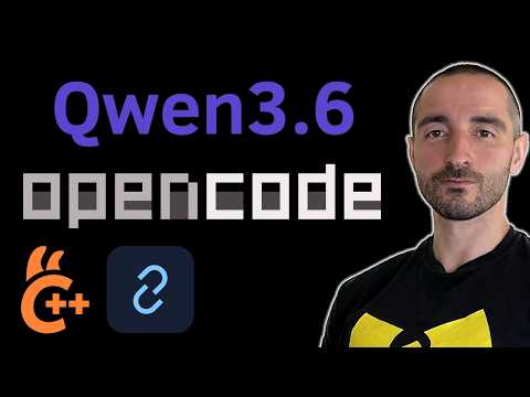 Qwen3.6 (Local) with OpenCode & llama.cpp | Build Agentic RAG Template with LangChain | 🔴 Live