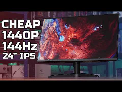 AOC Q24B36X Review - CHEAP 24” 1440p 144Hz Gaming Monitor!
