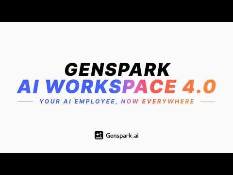🚀 Introducing Genspark AI Workspace 4.0