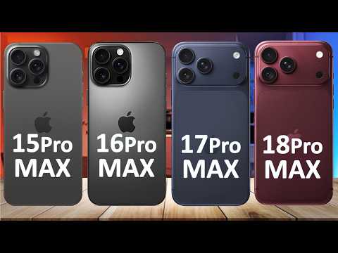 iPhone 18 Pro Max vs 17 Pro Max vs 16 Pro Max vs 15 Pro Max — The Evolution ?!