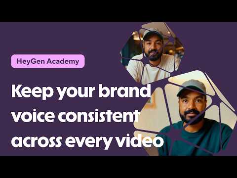 HeyGen Academy - Keep your brand voice consistent across every video using Brand Glossary