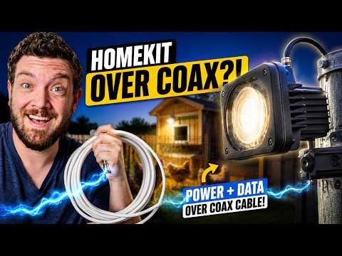 Coaxial Cable Can Power This Apple Home Floodlight!