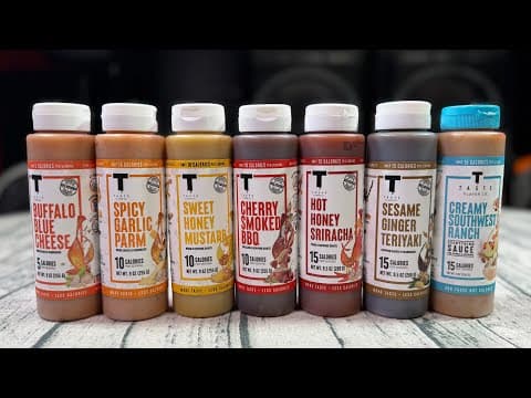 Taste Test - I Tried All The Joey Swoll Low Calorie Sauces