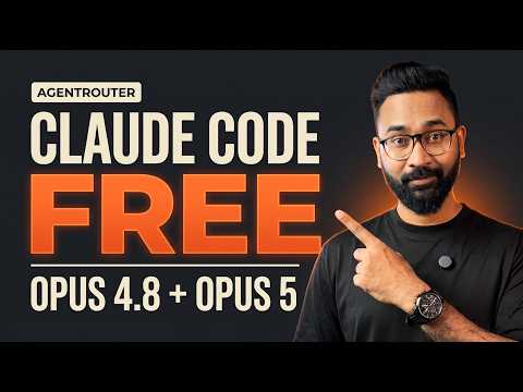 Claude Code FREE & UNLIMITED with Opus 4.8 & Opus 5 - AgentRouter Setup