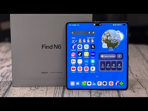 Oppo Find N6 Global Stellar Titanium - The First Fold With NO CREASE