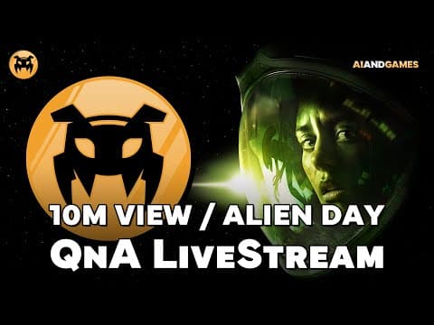 10 Million Views / Alien Day QnA | AI and Games