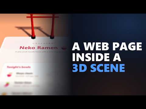 webGL + three.js + html is a crazy combination for designers