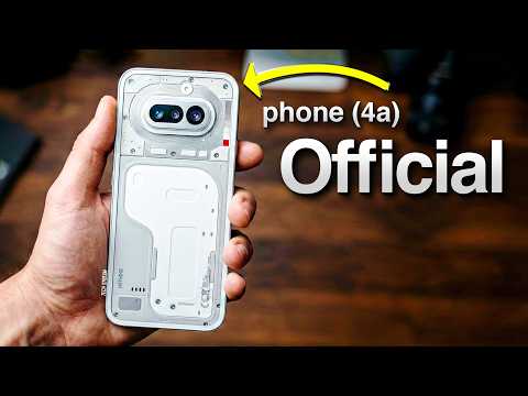Nothing Phone (4a) Official — First Look Revealed (New Glyph Bar?)