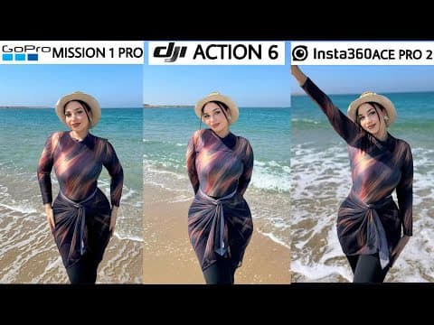 GoPro Mission 1 Pro VS DJI Action 6 VS INSTA360 ACE PRO 2 Camera Test