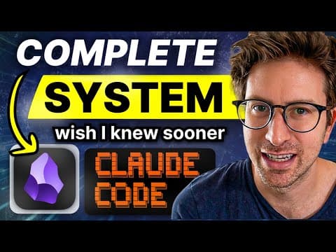 How I Use Obsidian + Claude Code to Run My Life