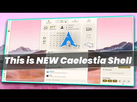 The Most Beautiful Linux Desktop? Caelestia Shell & Hyprland Setup (NEW)