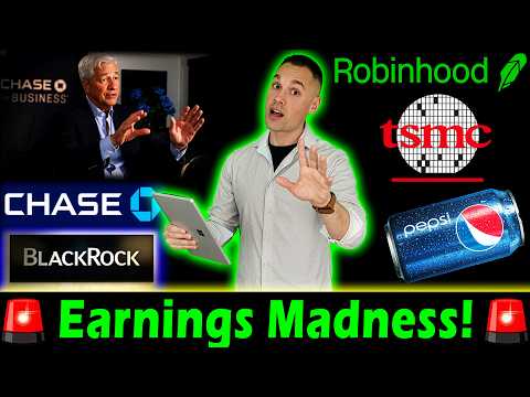 Earnings Season is Here! 🤑 Banks Talk Economy 👀 TSM Falls?! 😱 Robinhood Soars 🚀 | Weekly Update!