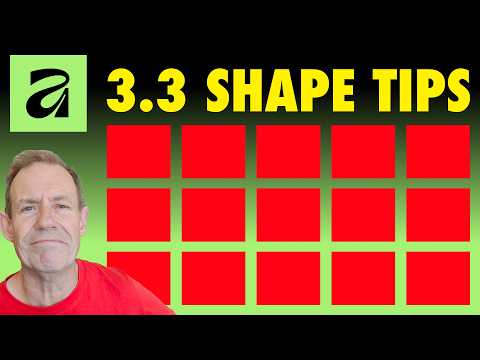 10 QUICK Tips For Shapes In Affinity 3.3. How To | Questions & Answers