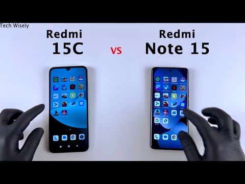 Redmi 15C vs Redmi Note 15 - Speed Test
