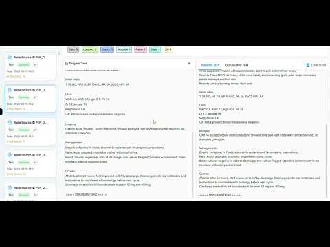 Clinical Notes De-Identification with Human Review | Patient Journey Intelligence
