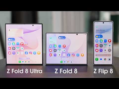 Samsung Galaxy Z Fold 8 Ultra, Z Fold 8 & Z Flip 8 - First Look & Hands-On!