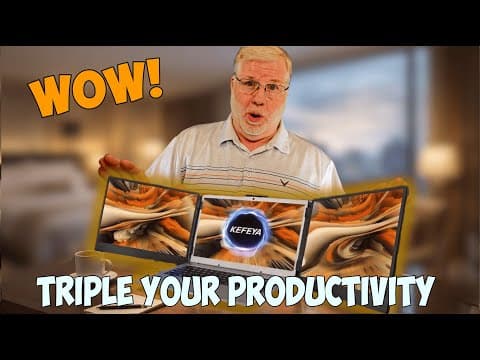KEFEYA Triple Monitor for Laptop: Productivity Game Changer!