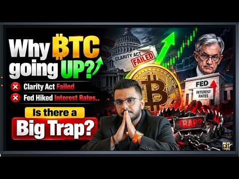 Why BTC going up? Clarity Act Failed || Is there a Big Trap?