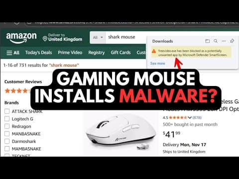 Could your next Gaming Mouse from Amazon install Malware?