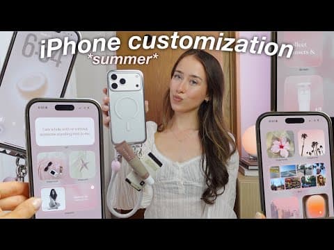 iPhone 17 Pro Max customization for SUMMER  *cute widgets, cases, wallpapers, pink aesthetic setup*
