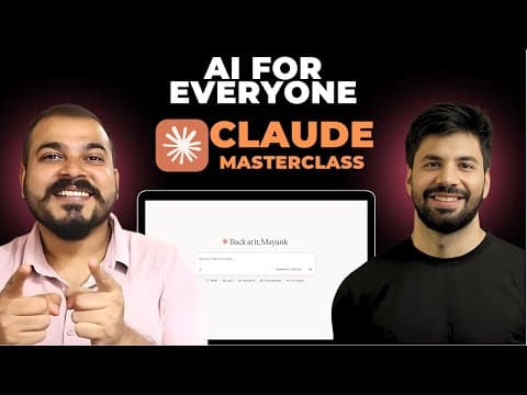 Learn Claude before it replace you | Master Claude From Scratch | AI for Everyone: Session 1